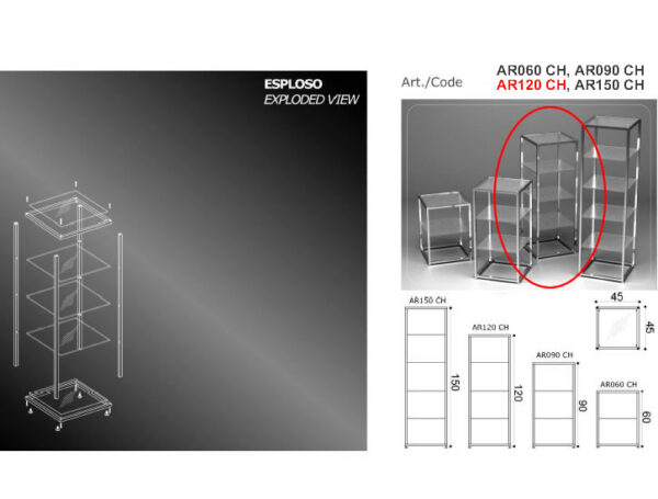 ARREDAMENTO - VETRINA - AR120 - CH