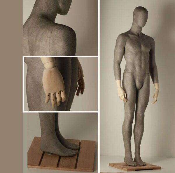 mannequin-homme-papier-mâché-mains-dans-bois